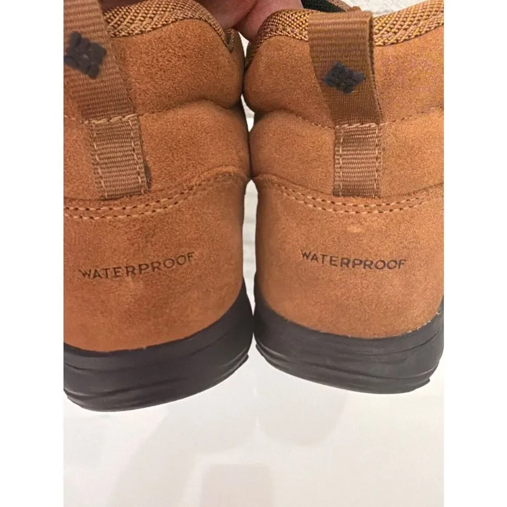 Columbia Youth Fairbanks Omni-Heat Tan Waterproof Boots Size 5